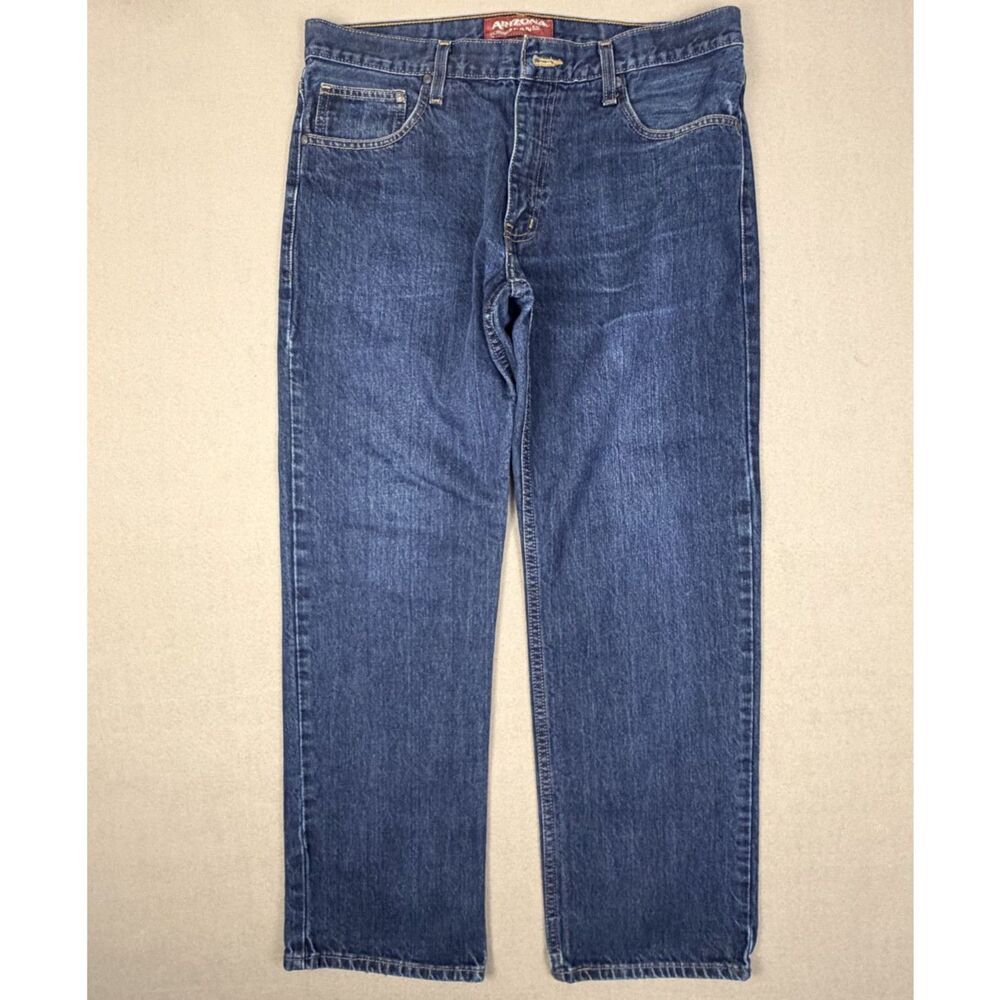Arizona Jeans Co, Men's Relaxed Straight Fit Blue Denim Jeans